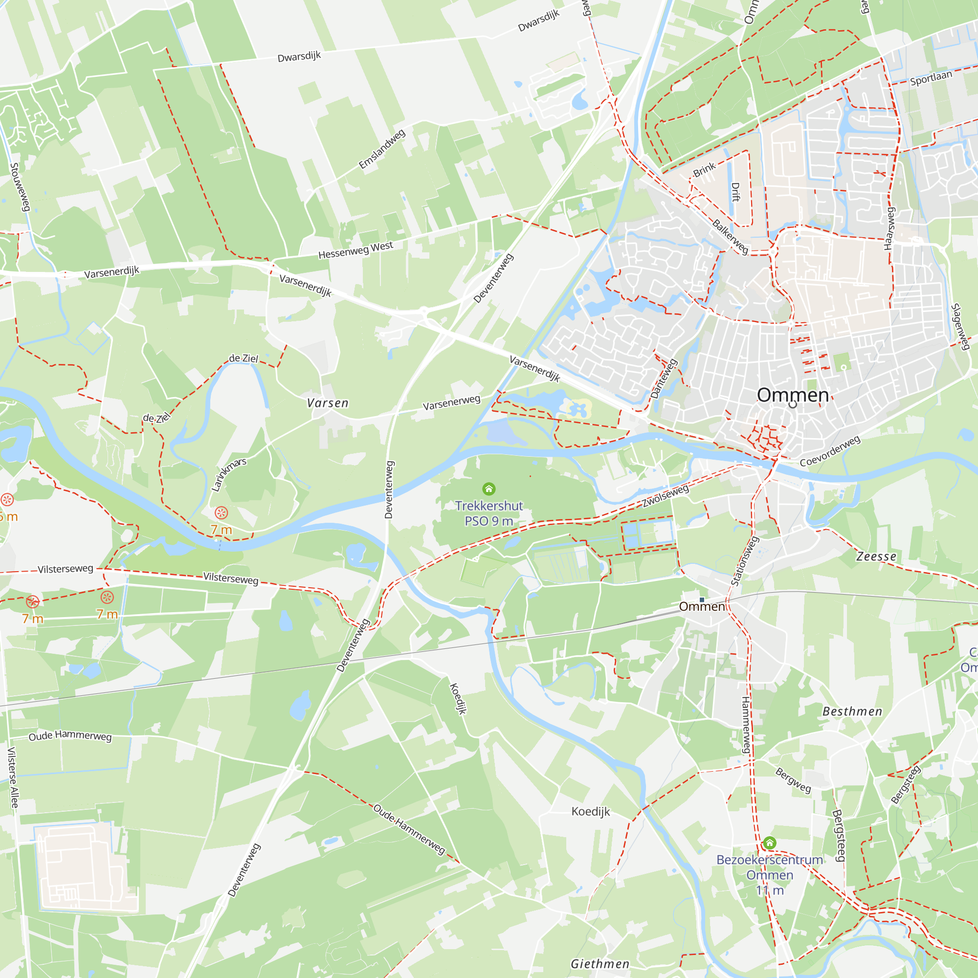 Trekkershut PSO map