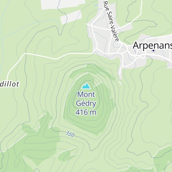 Map of Mont Gédry