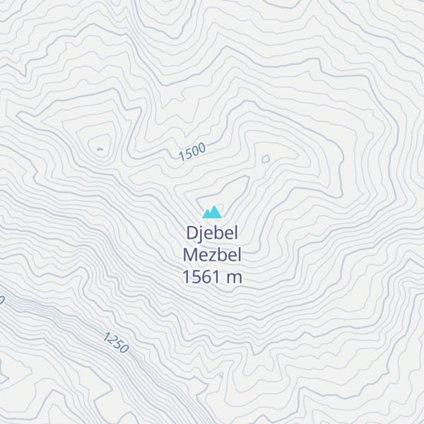 Map of Djebel Mezbel