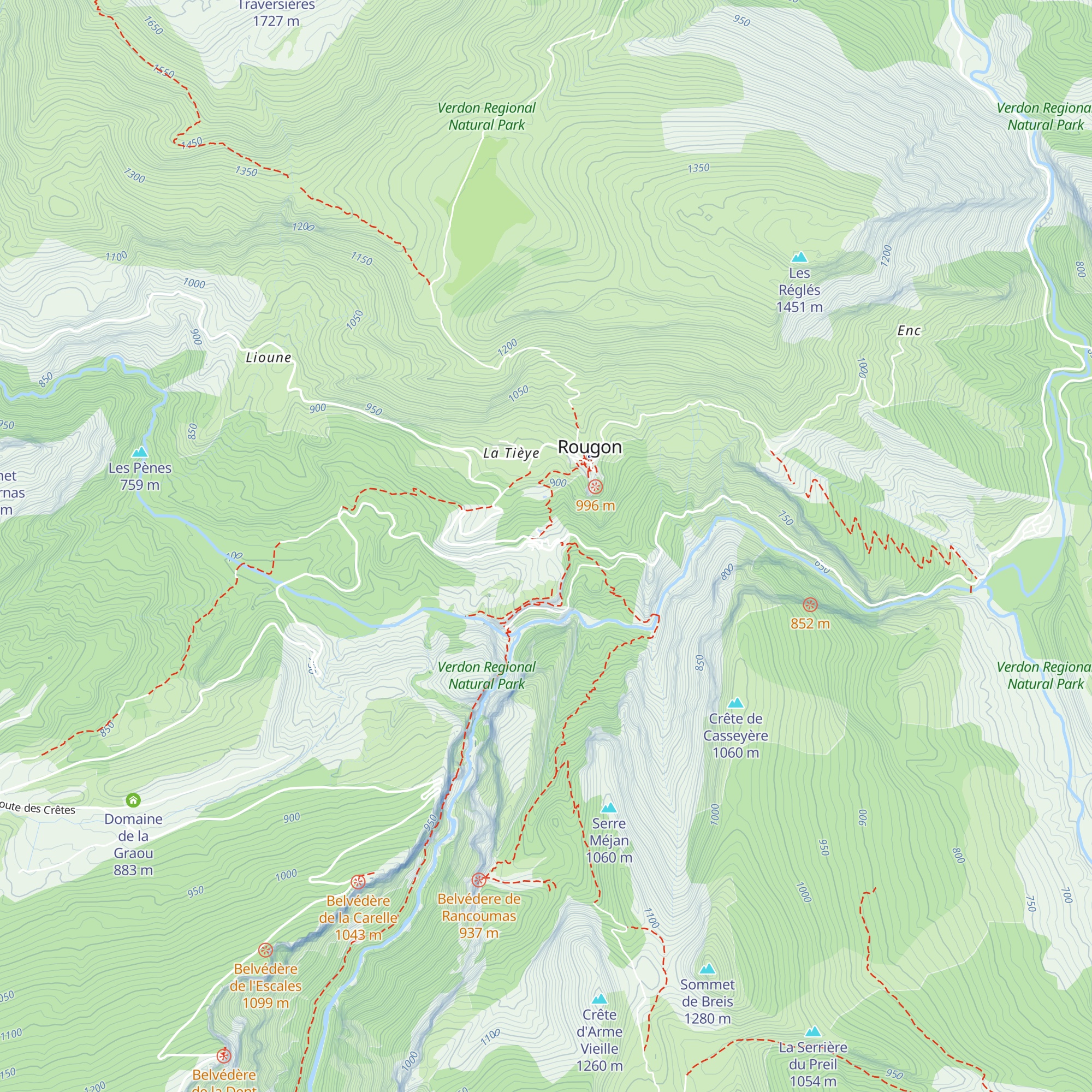 Auberge du point sublime map