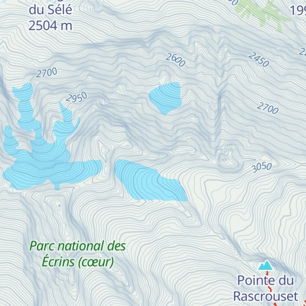 Map of Tour pointue de l'Agulier