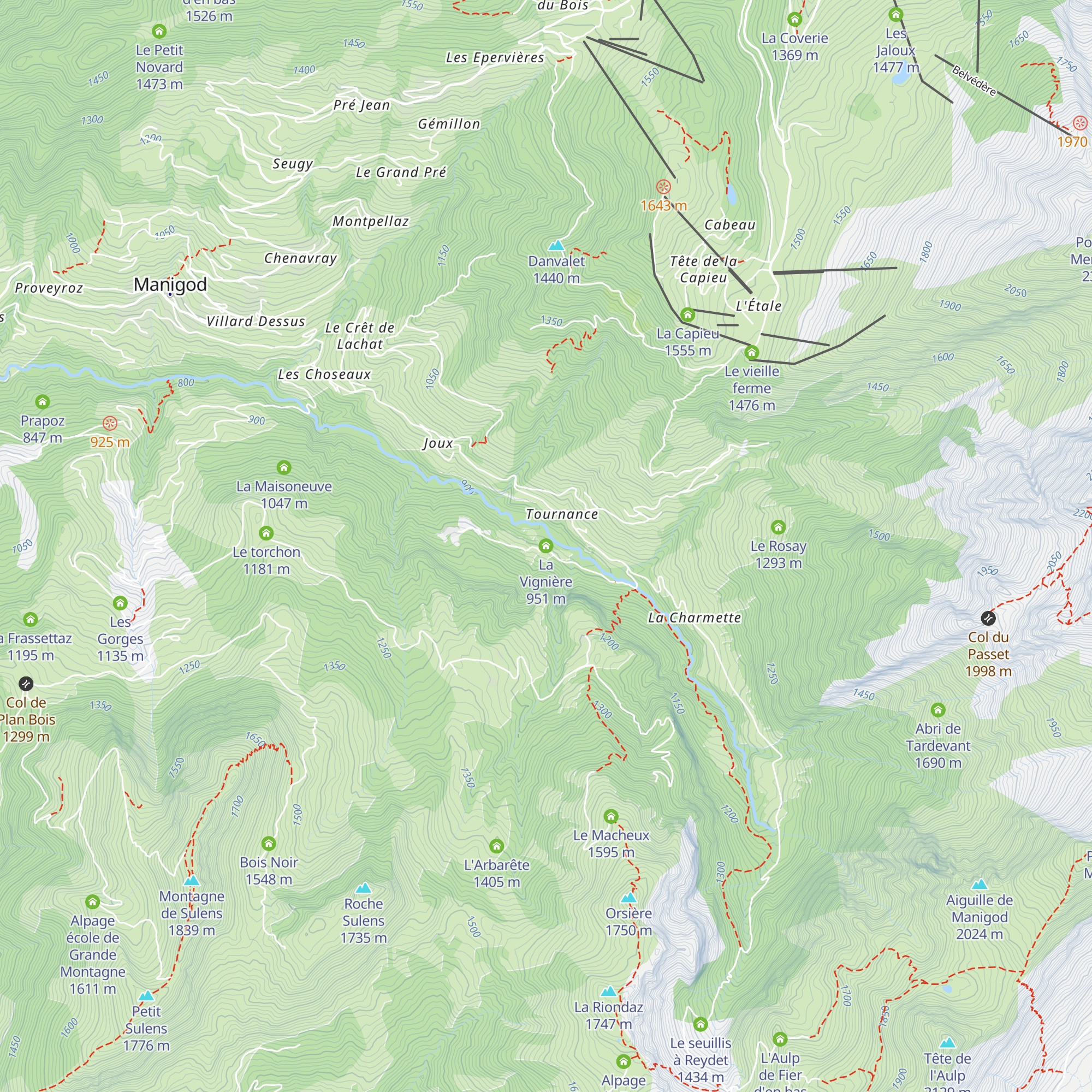 La Vignière map
