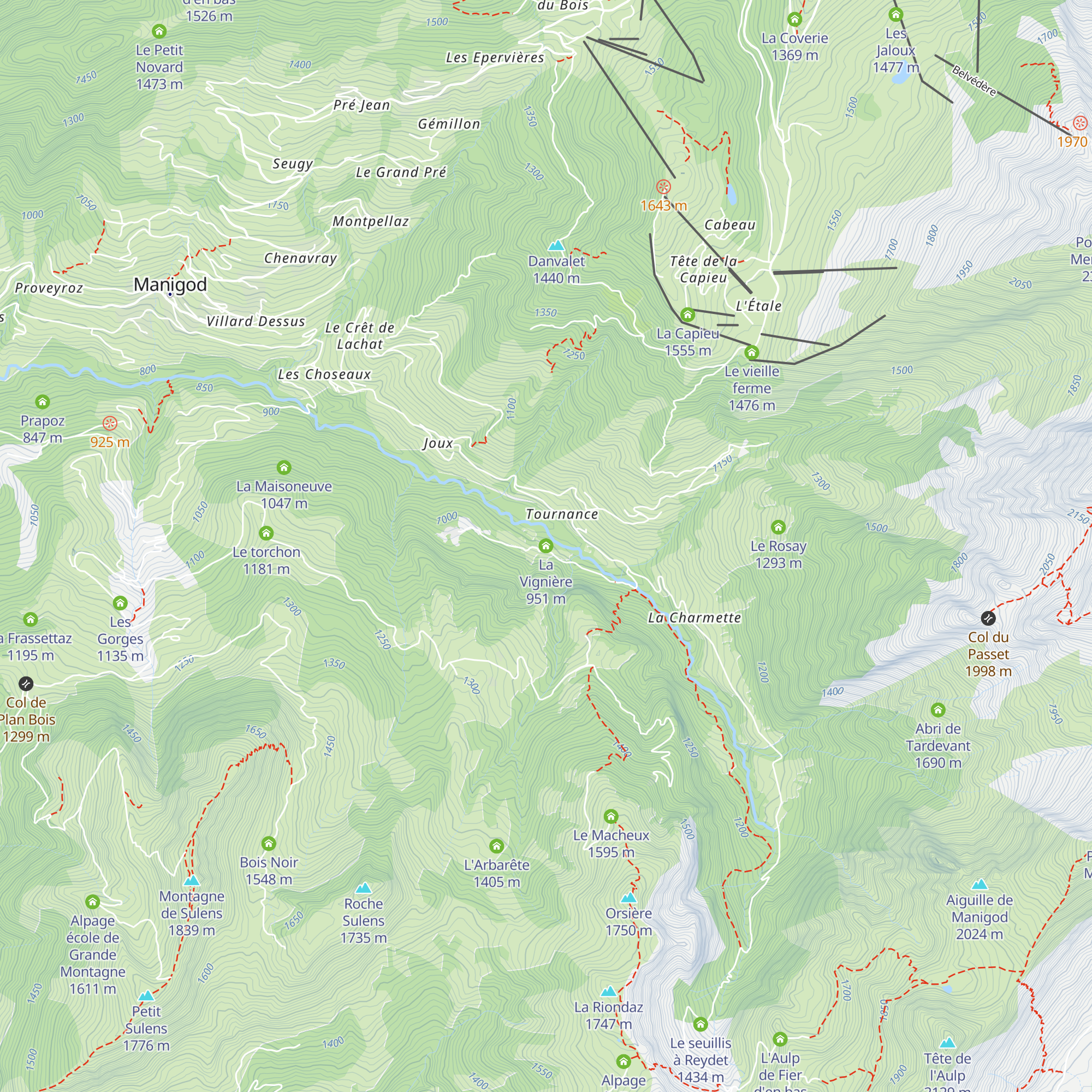La Vignière map