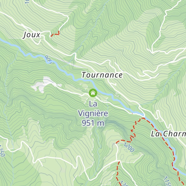 Map of La Vignière