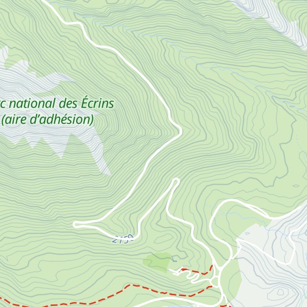 Map of Abri de mesure du site expérimental d''étude des avalanches du col du Lautaret