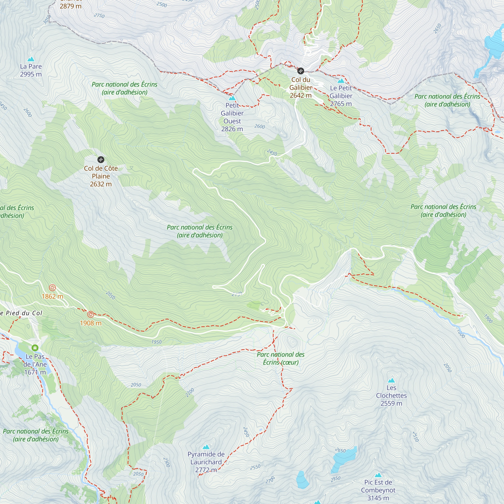 Abri de mesure du site expérimental d''étude des avalanches du col du Lautaret map