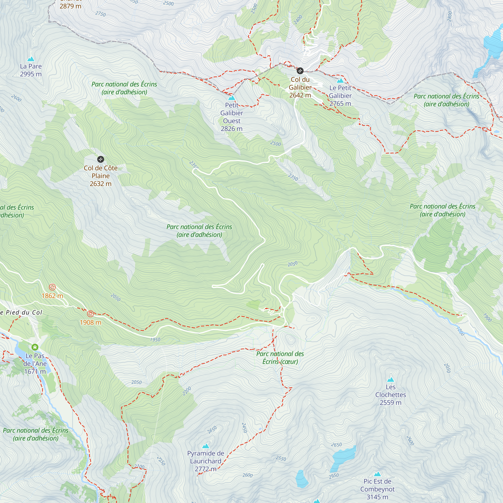 Abri de mesure du site expérimental d''étude des avalanches du col du Lautaret map