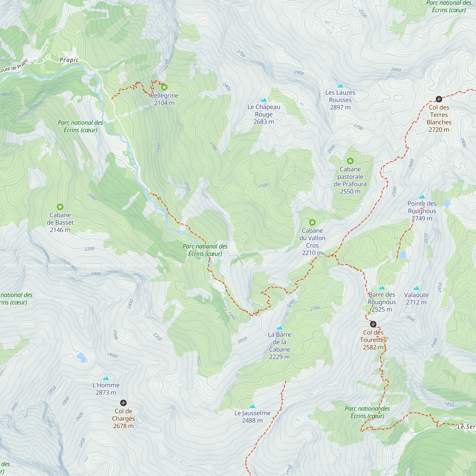 Cabanes de la Terce map