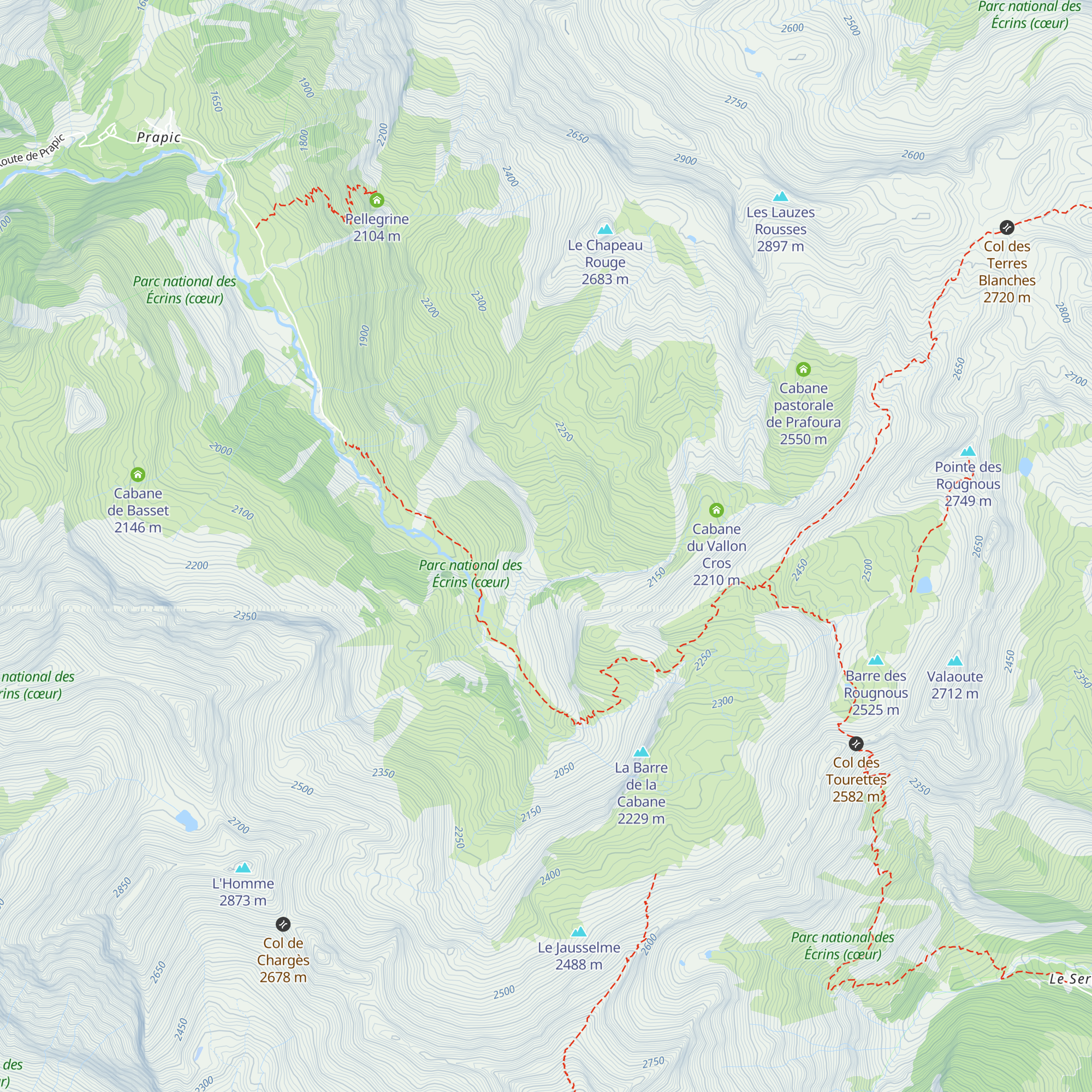 Cabanes de la Terce map