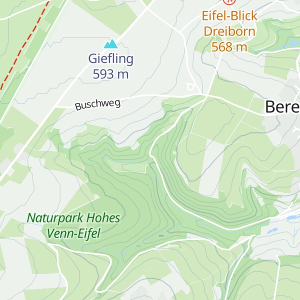 Map of Hütte Katzensief