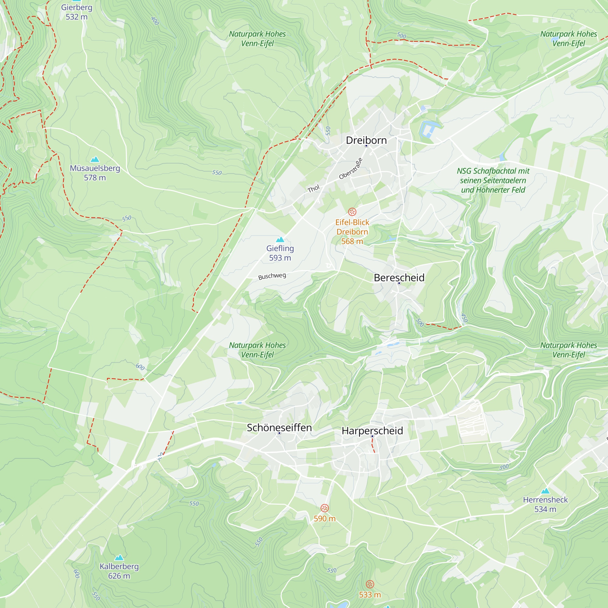Hütte Katzensief map