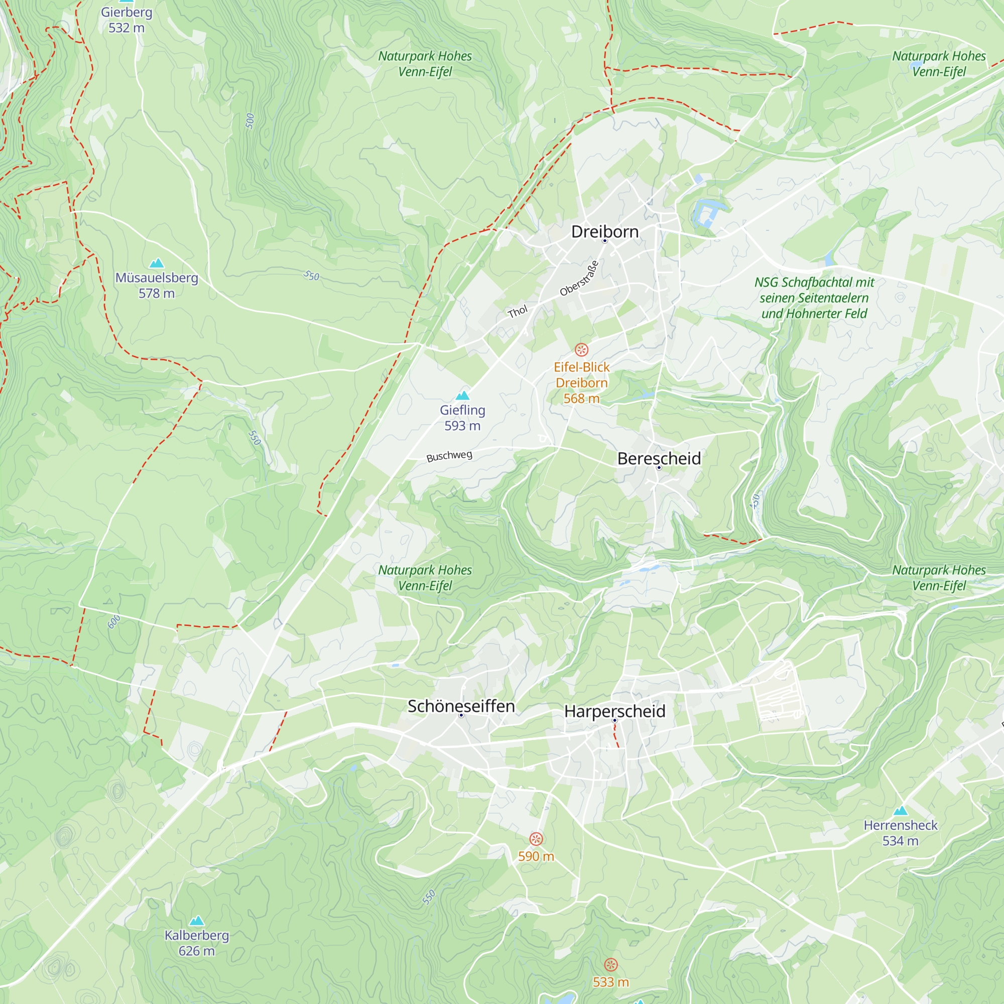 Hütte Katzensief map