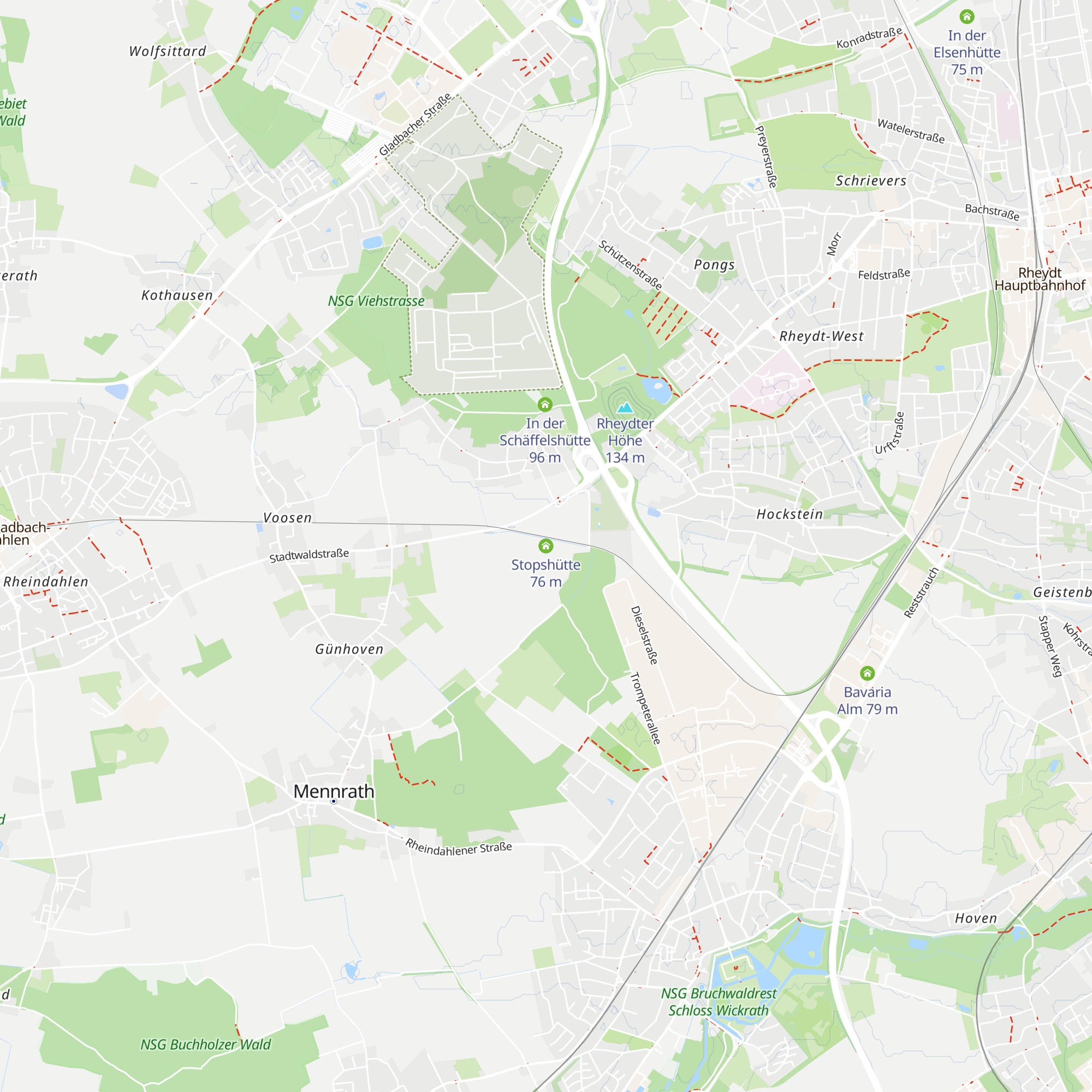 Stopshütte map