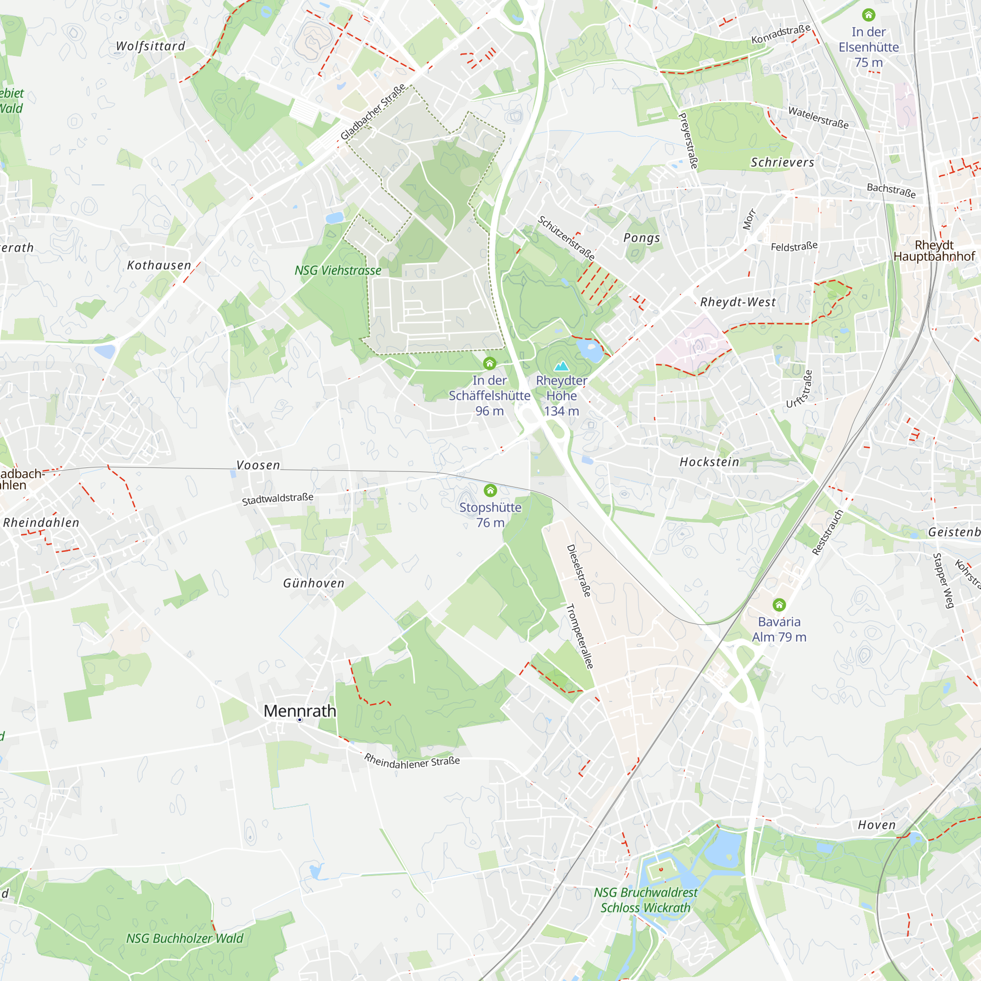Stopshütte map