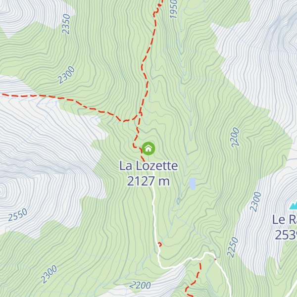 Map of La Lozette
