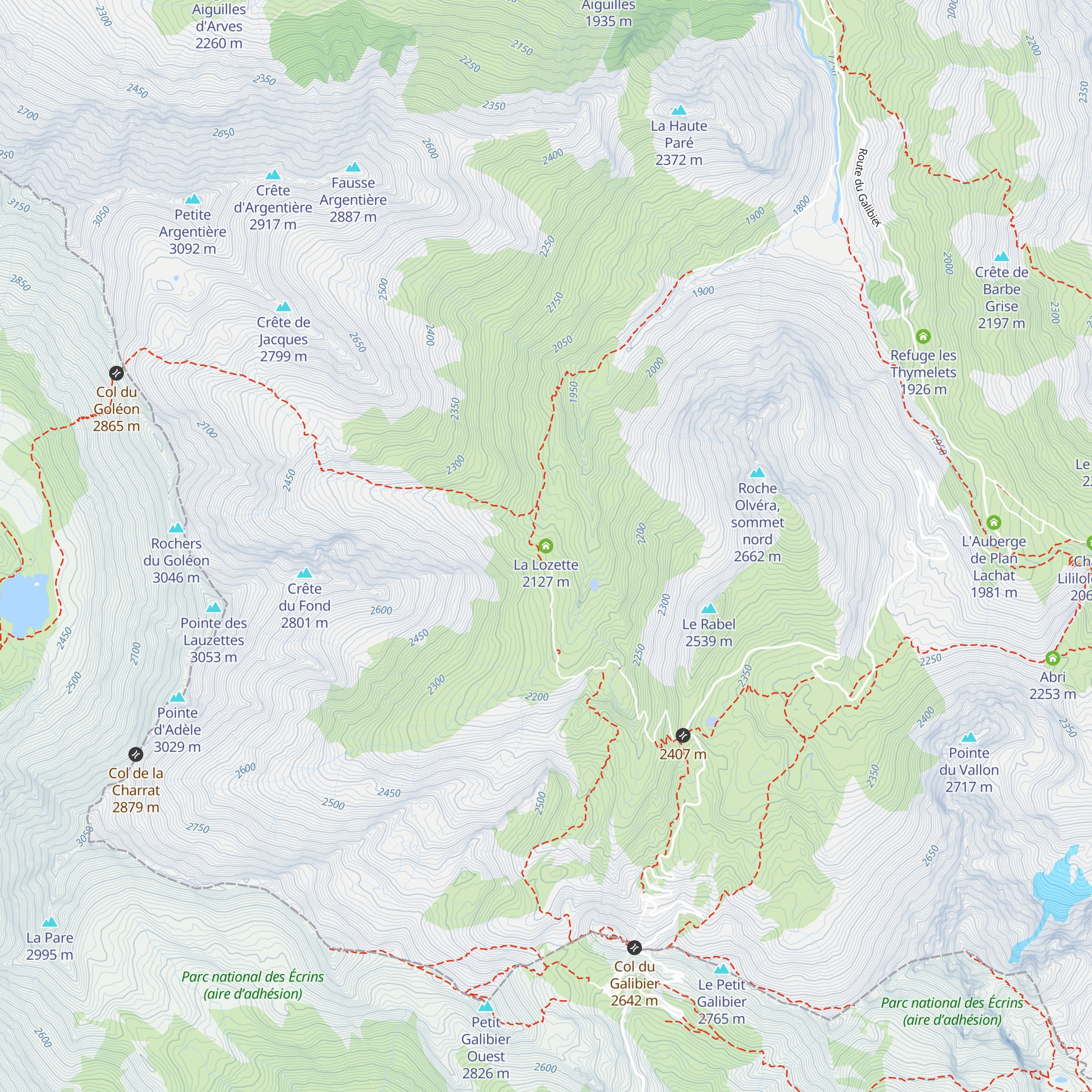 La Lozette map
