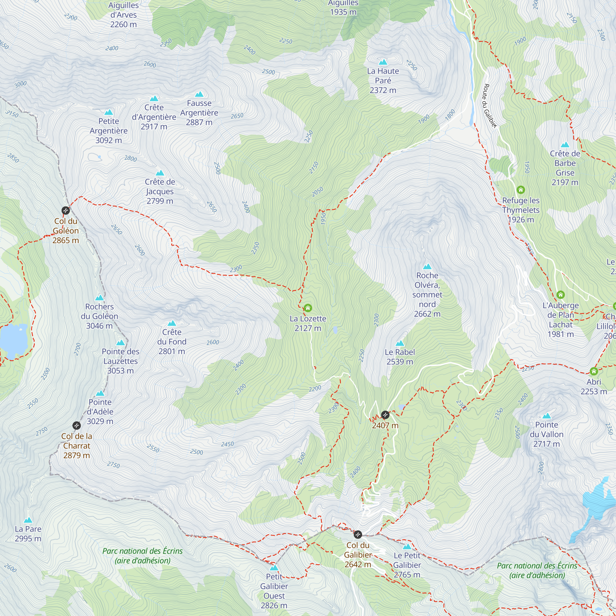 La Lozette map