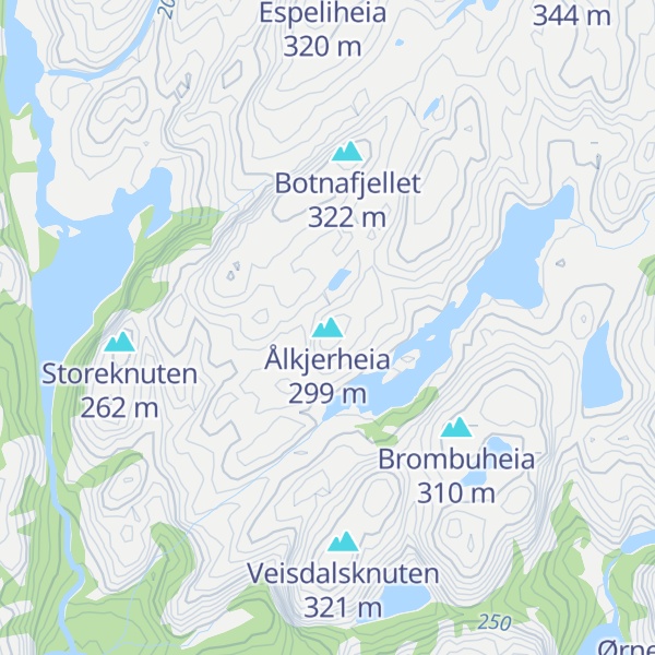 Map of Ålkjerheia