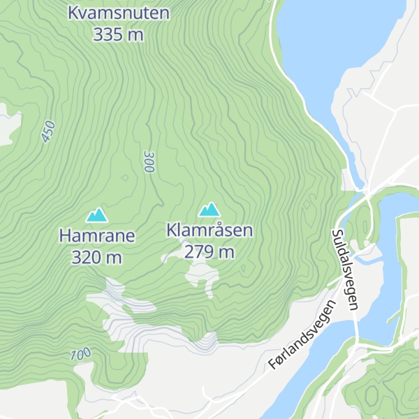 Map of Klamråsen
