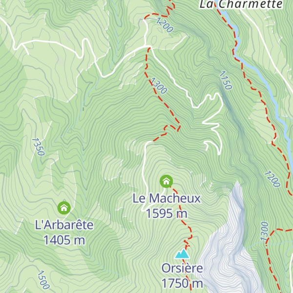 Map of Le Crêt Veyrat