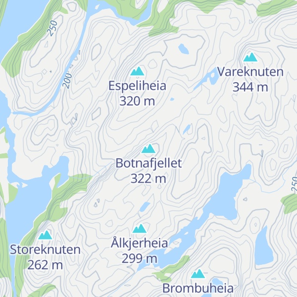 Map of Botnafjellet