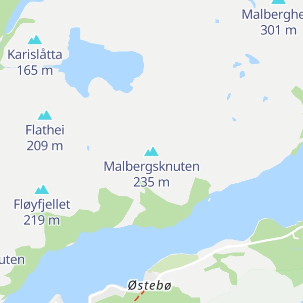 Map of Malbergsknuten