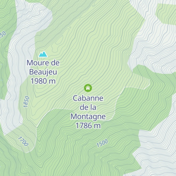 Map of Cabanne de la Montagne