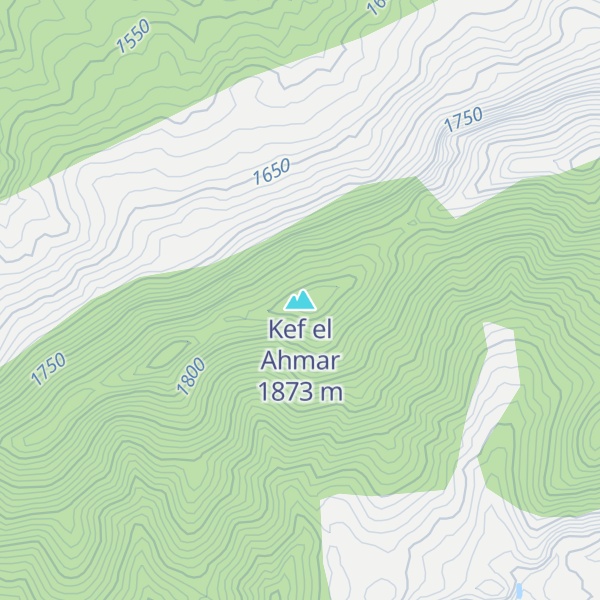 Map of Kef el Ahmar