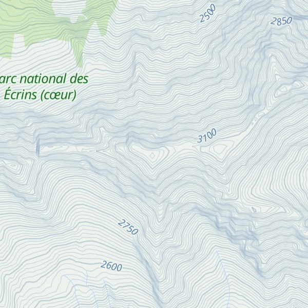 Map of Tête de Bertrand ou de la Jaline