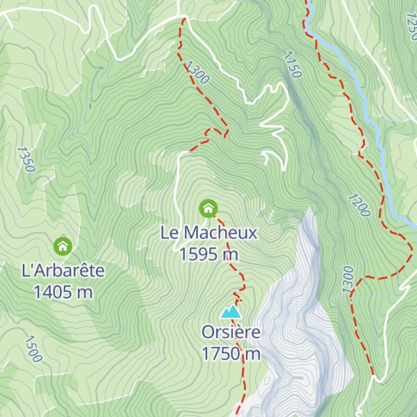 Map of Le Macheux