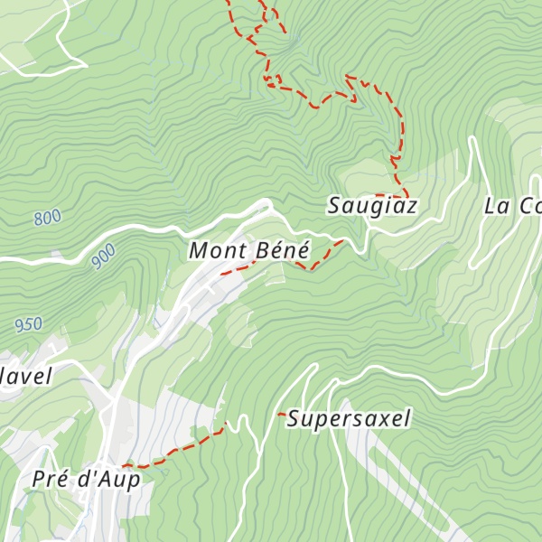 Map of Mont Béné