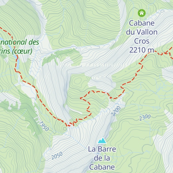 Map of Cabane de la Barre