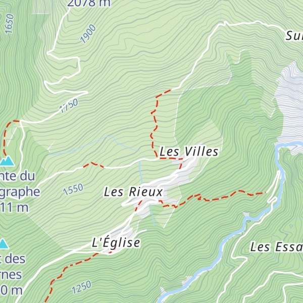 Map of étable