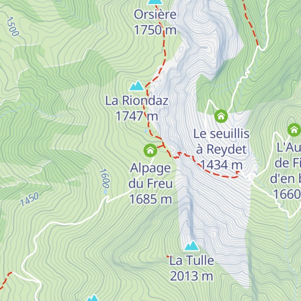 Map of Alpage du Freu