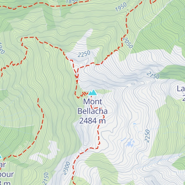 Map of Mont Bellacha