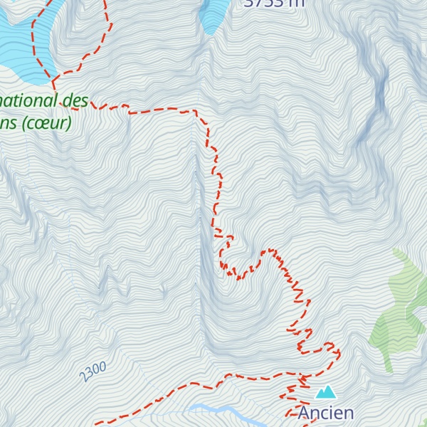 Map of Refuge du Pelvoux