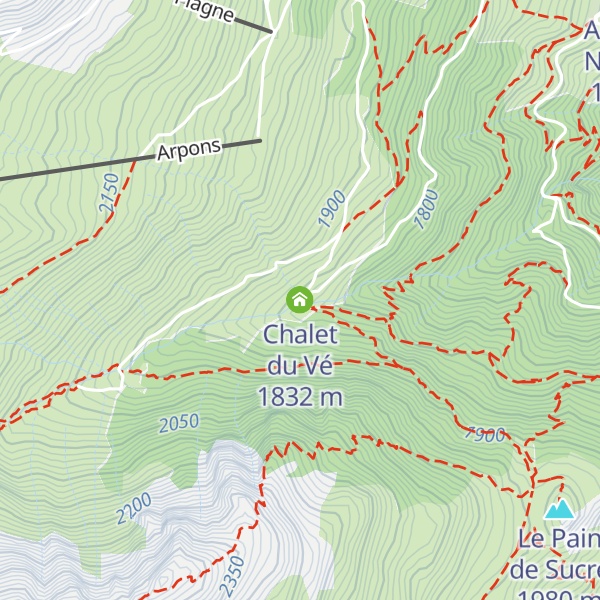 Map of Chalet du Vé