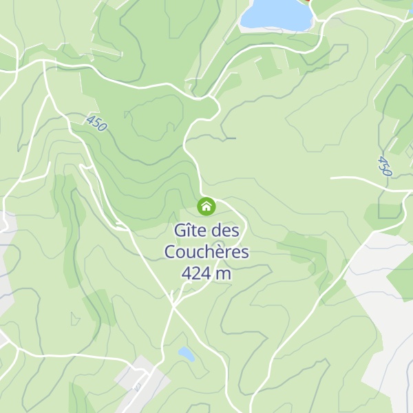 Map of Gîte des Couchères