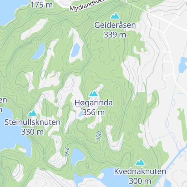 Map of Høgarinda