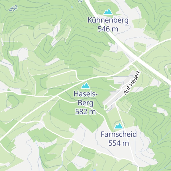 Map of Hasels-Berg