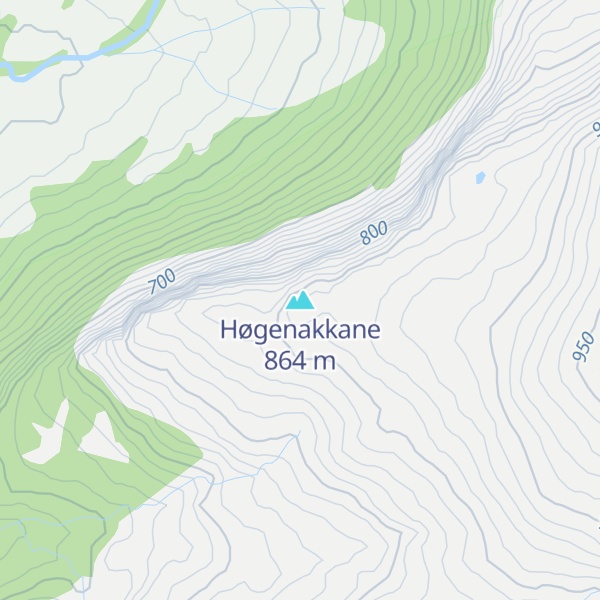 Map of Høgenakkane