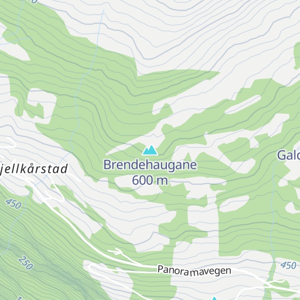 Map of Brendehaugane