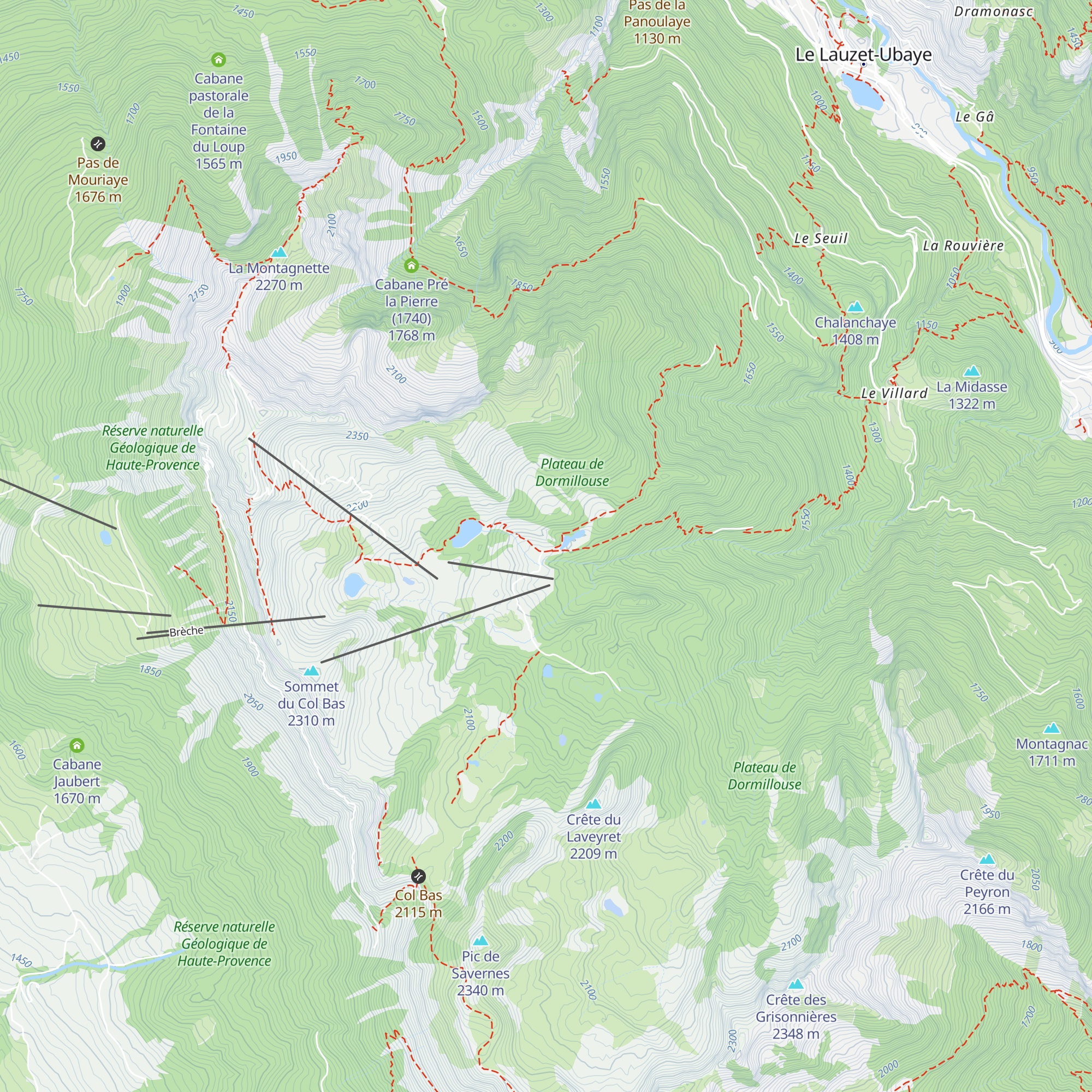 La cabane du lac map