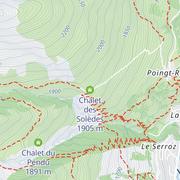 Map of Chalet des Solèdes
