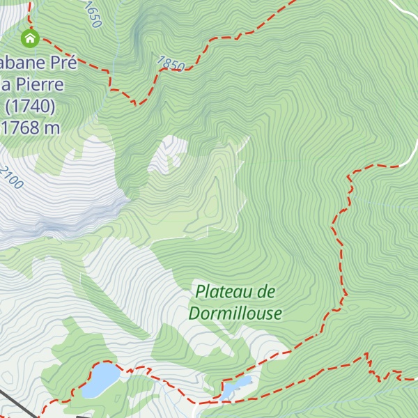 Map of Cime de la Baisse