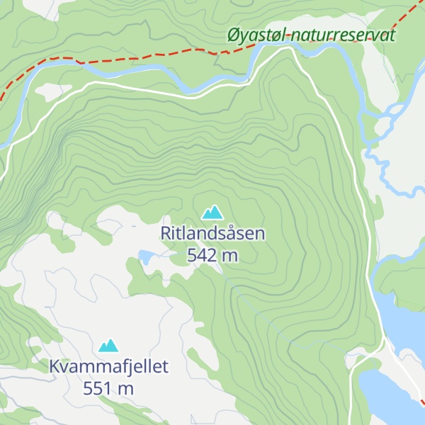 Map of Ritlandsåsen