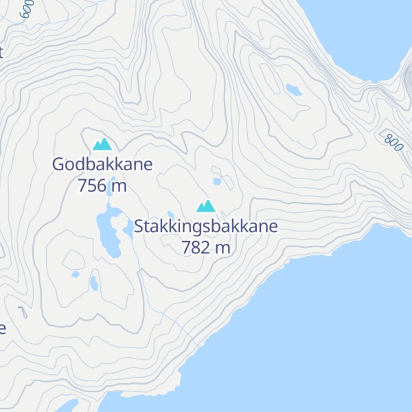 Map of Stakkingsbakkane