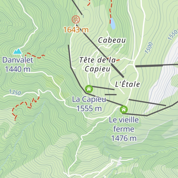 Map of La Capieu