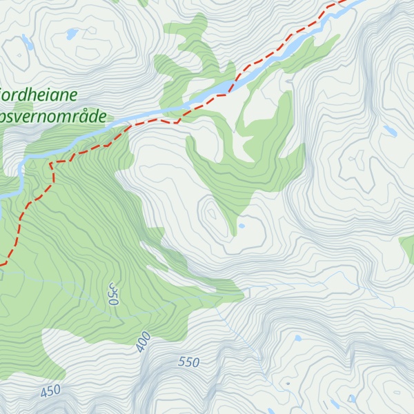 Map of Tverrfjell