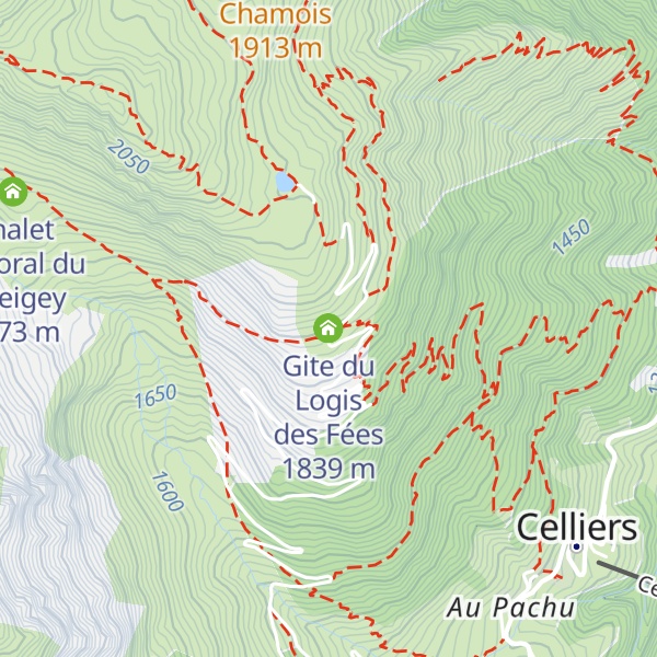 Map of Gite du Logis des Fées